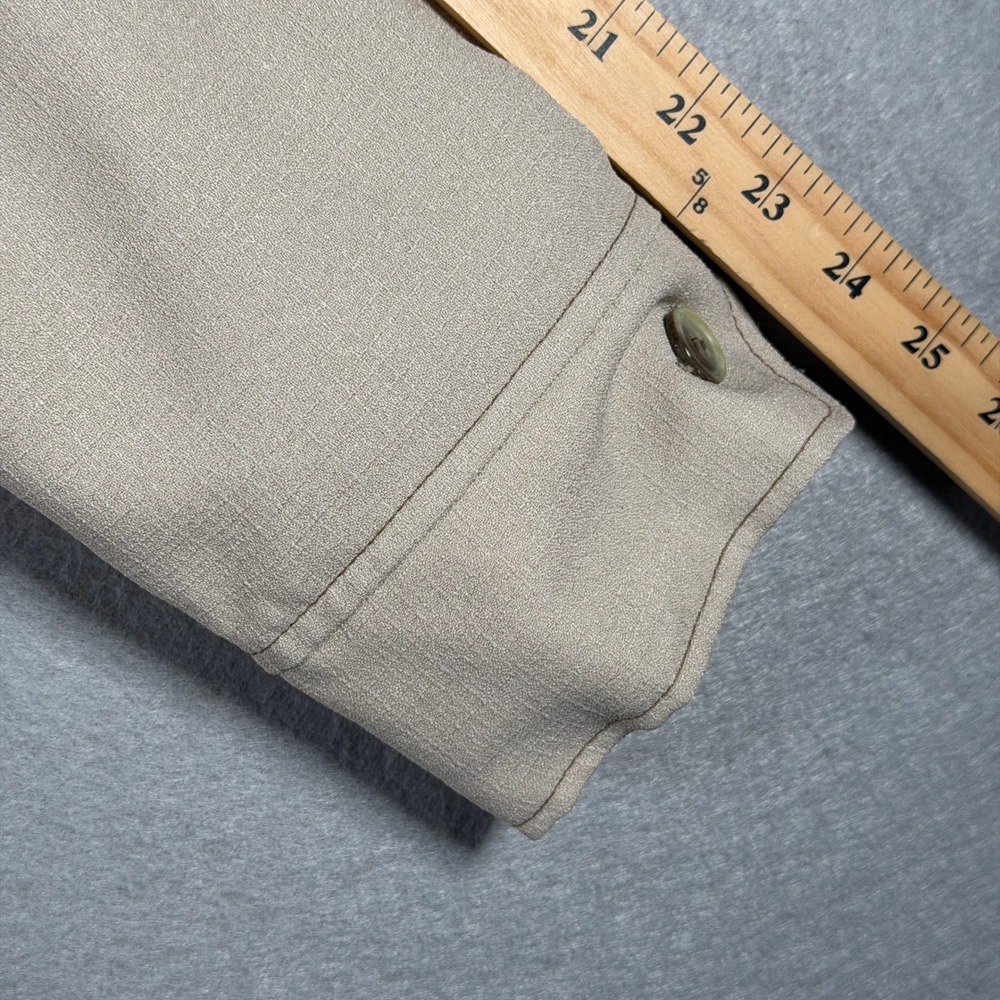 Levis Panatela Vintage 70s Safari Shirt Jacket Tan Beige Disco Collar Mens Large - Picture 9 of 12